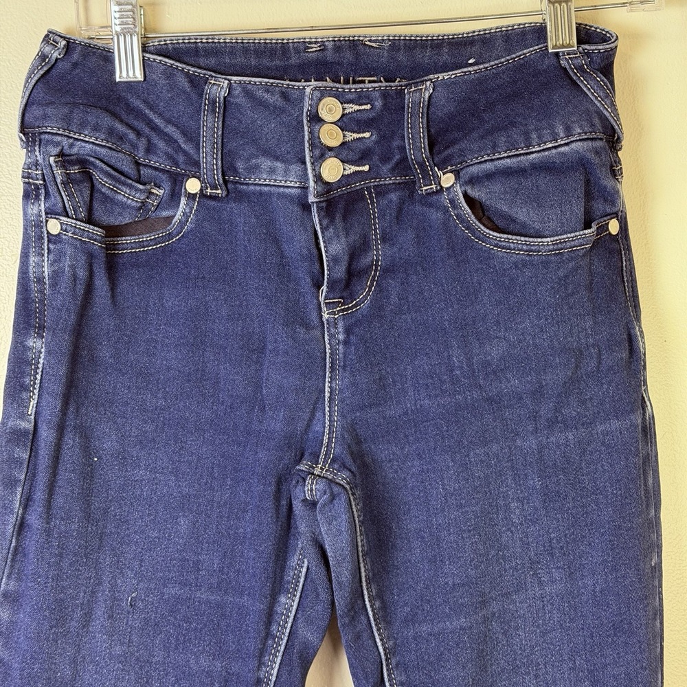 Vanity Jeans Womens Size 28 Blue Mid-Rise Skinny Stretch Denim Pants Y2K